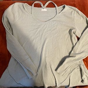 Olive green Maurice’s cold shoulder sweater